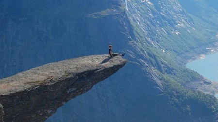 Скала Мова Троля, Норвегія.